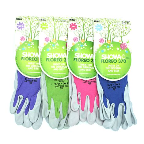 Showa Floreo 370 Gardening Gloves - Lightweight Multipurpose Outdoor Garden Gloves with Nitrile Easy Grip Coating